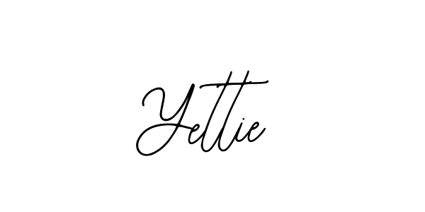 How to make Yettie name signature. Use Bearetta-2O07w style for creating short signs online. This is the latest handwritten sign. Yettie signature style 12 images and pictures png