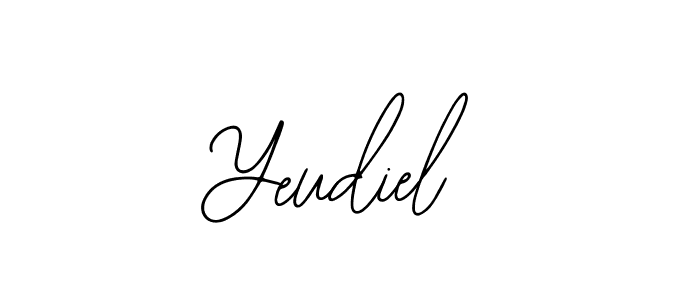 The best way (Bearetta-2O07w) to make a short signature is to pick only two or three words in your name. The name Yeudiel include a total of six letters. For converting this name. Yeudiel signature style 12 images and pictures png