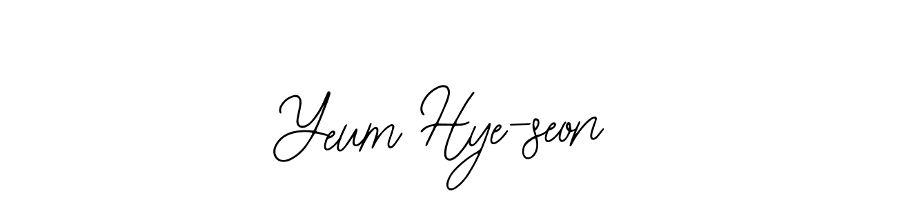 Yeum Hye-seon stylish signature style. Best Handwritten Sign (Bearetta-2O07w) for my name. Handwritten Signature Collection Ideas for my name Yeum Hye-seon. Yeum Hye-seon signature style 12 images and pictures png