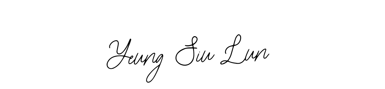 The best way (Bearetta-2O07w) to make a short signature is to pick only two or three words in your name. The name Yeung Siu Lun include a total of six letters. For converting this name. Yeung Siu Lun signature style 12 images and pictures png