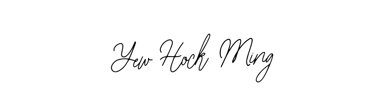 Use a signature maker to create a handwritten signature online. With this signature software, you can design (Bearetta-2O07w) your own signature for name Yew Hock Ming. Yew Hock Ming signature style 12 images and pictures png