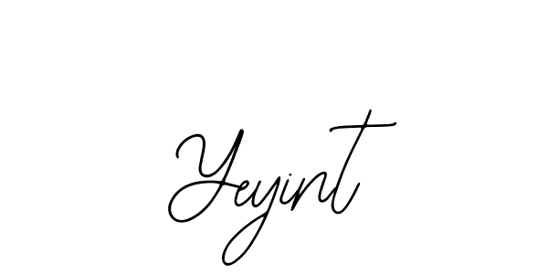 Use a signature maker to create a handwritten signature online. With this signature software, you can design (Bearetta-2O07w) your own signature for name Yeyint. Yeyint signature style 12 images and pictures png