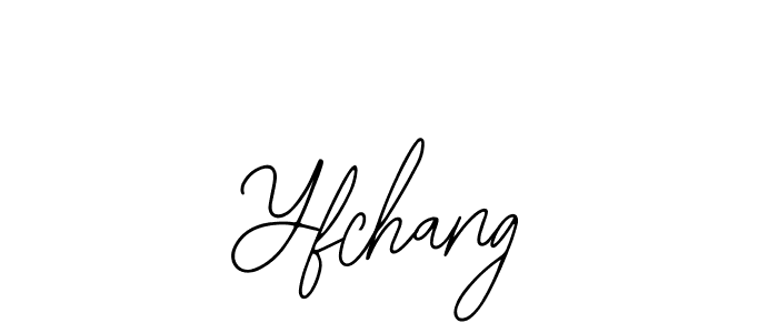 if you are searching for the best signature style for your name Yfchang. so please give up your signature search. here we have designed multiple signature styles  using Bearetta-2O07w. Yfchang signature style 12 images and pictures png