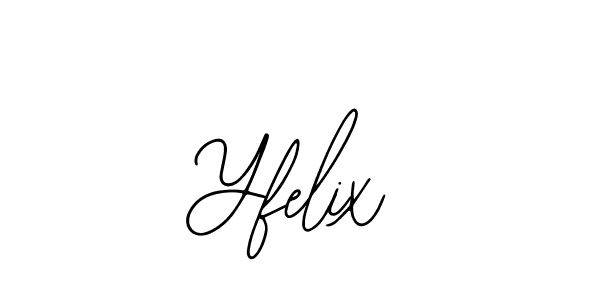 How to make Yfelix signature? Bearetta-2O07w is a professional autograph style. Create handwritten signature for Yfelix name. Yfelix signature style 12 images and pictures png