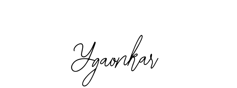 Also we have Ygaonkar name is the best signature style. Create professional handwritten signature collection using Bearetta-2O07w autograph style. Ygaonkar signature style 12 images and pictures png