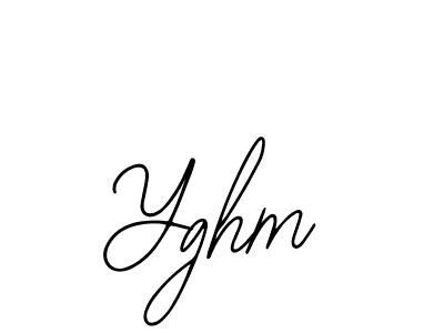 Yghm stylish signature style. Best Handwritten Sign (Bearetta-2O07w) for my name. Handwritten Signature Collection Ideas for my name Yghm. Yghm signature style 12 images and pictures png
