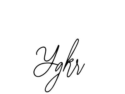 How to make Ygkr name signature. Use Bearetta-2O07w style for creating short signs online. This is the latest handwritten sign. Ygkr signature style 12 images and pictures png