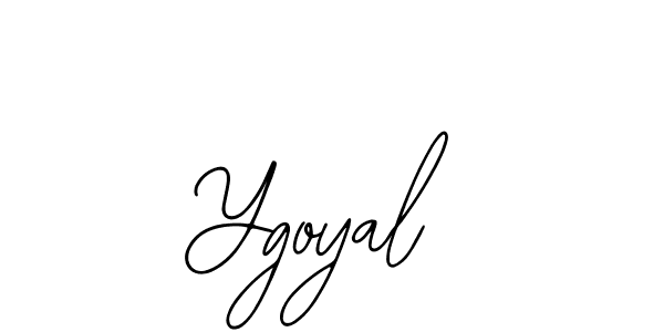 Use a signature maker to create a handwritten signature online. With this signature software, you can design (Bearetta-2O07w) your own signature for name Ygoyal. Ygoyal signature style 12 images and pictures png