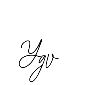Design your own signature with our free online signature maker. With this signature software, you can create a handwritten (Bearetta-2O07w) signature for name Ygv. Ygv signature style 12 images and pictures png