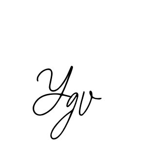 Design your own signature with our free online signature maker. With this signature software, you can create a handwritten (Bearetta-2O07w) signature for name Ygv. Ygv signature style 12 images and pictures png