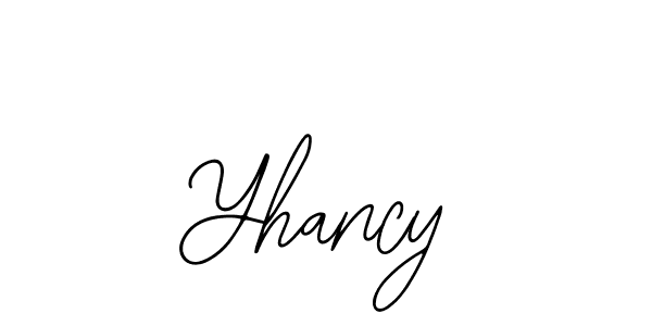 You should practise on your own different ways (Bearetta-2O07w) to write your name (Yhancy) in signature. don't let someone else do it for you. Yhancy signature style 12 images and pictures png