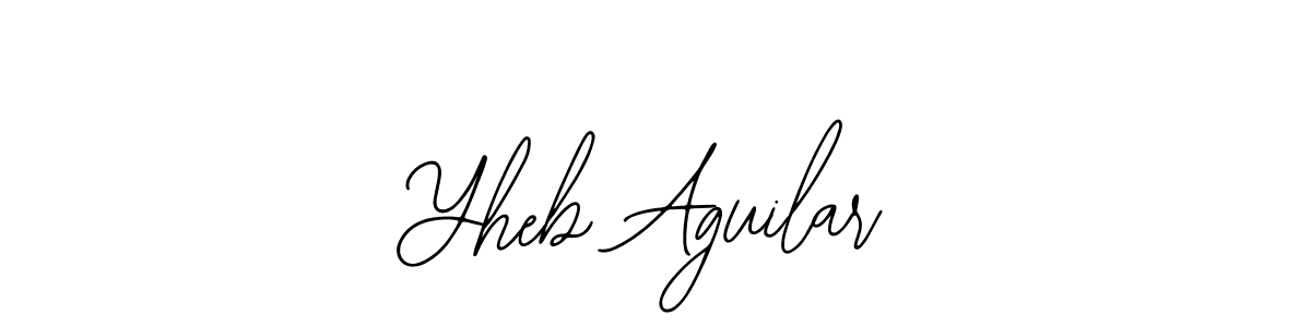 You should practise on your own different ways (Bearetta-2O07w) to write your name (Yheb Aguilar) in signature. don't let someone else do it for you. Yheb Aguilar signature style 12 images and pictures png