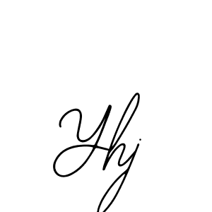 The best way (Bearetta-2O07w) to make a short signature is to pick only two or three words in your name. The name Yhj include a total of six letters. For converting this name. Yhj signature style 12 images and pictures png