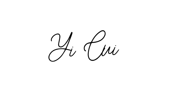 Use a signature maker to create a handwritten signature online. With this signature software, you can design (Bearetta-2O07w) your own signature for name Yi Cui. Yi Cui signature style 12 images and pictures png