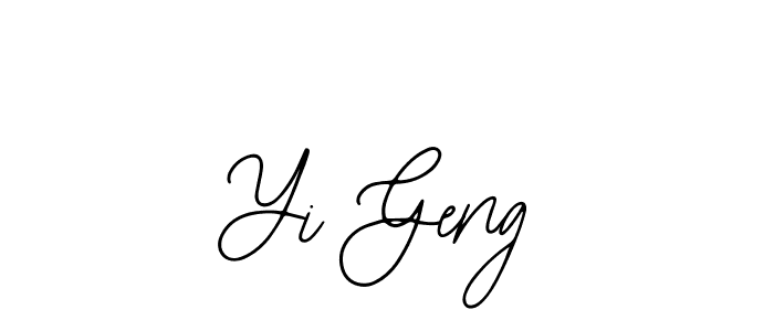 How to make Yi Geng signature? Bearetta-2O07w is a professional autograph style. Create handwritten signature for Yi Geng name. Yi Geng signature style 12 images and pictures png