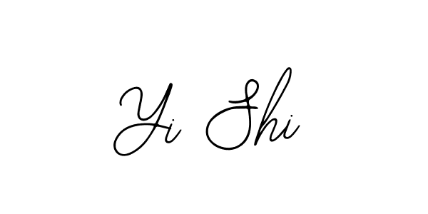 How to make Yi Shi name signature. Use Bearetta-2O07w style for creating short signs online. This is the latest handwritten sign. Yi Shi signature style 12 images and pictures png