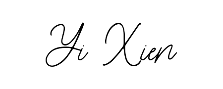 A timeless handwritten aesthetic for Yi Xien. The Bearetta-2O07w font gives your signature a handcrafted feel with natural curves. Yi Xien signature style 12 images and pictures png