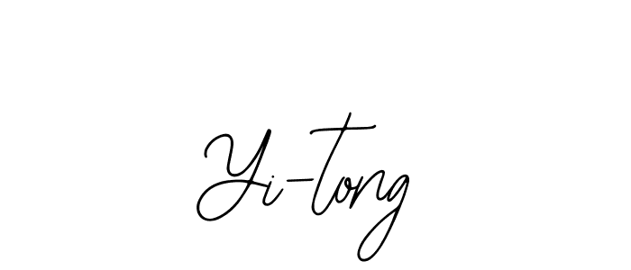 Design your own signature with our free online signature maker. With this signature software, you can create a handwritten (Bearetta-2O07w) signature for name Yi-tong. Yi-tong signature style 12 images and pictures png