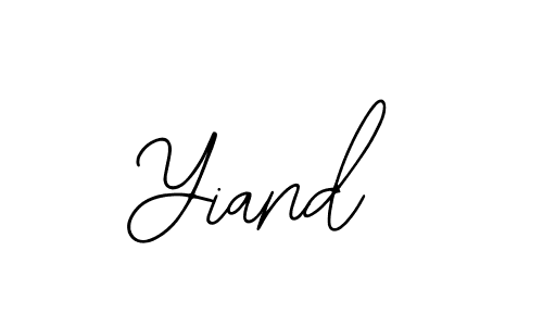 It looks lik you need a new signature style for name Yiand. Design unique handwritten (Bearetta-2O07w) signature with our free signature maker in just a few clicks. Yiand signature style 12 images and pictures png