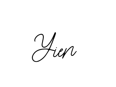 How to make Yien name signature. Use Bearetta-2O07w style for creating short signs online. This is the latest handwritten sign. Yien signature style 12 images and pictures png