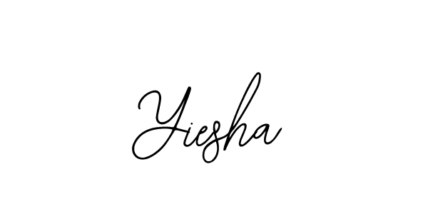 The best way (Bearetta-2O07w) to make a short signature is to pick only two or three words in your name. The name Yiesha include a total of six letters. For converting this name. Yiesha signature style 12 images and pictures png