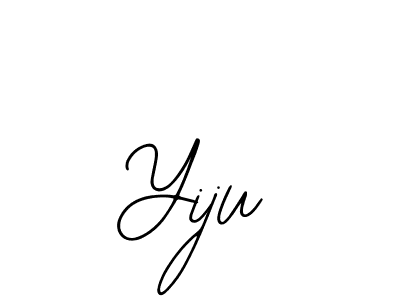 You should practise on your own different ways (Bearetta-2O07w) to write your name (Yiju) in signature. don't let someone else do it for you. Yiju signature style 12 images and pictures png
