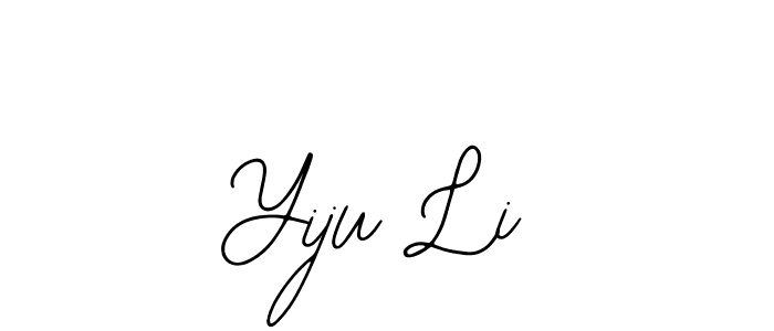 How to make Yiju Li name signature. Use Bearetta-2O07w style for creating short signs online. This is the latest handwritten sign. Yiju Li signature style 12 images and pictures png