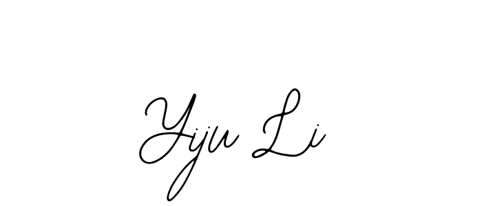 How to make Yiju Li name signature. Use Bearetta-2O07w style for creating short signs online. This is the latest handwritten sign. Yiju Li signature style 12 images and pictures png