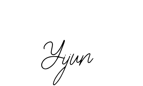 Bearetta-2O07w is a professional signature style that is perfect for those who want to add a touch of class to their signature. It is also a great choice for those who want to make their signature more unique. Get Yijun name to fancy signature for free. Yijun signature style 12 images and pictures png