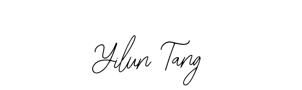 Design your own signature with our free online signature maker. With this signature software, you can create a handwritten (Bearetta-2O07w) signature for name Yilun Tang. Yilun Tang signature style 12 images and pictures png