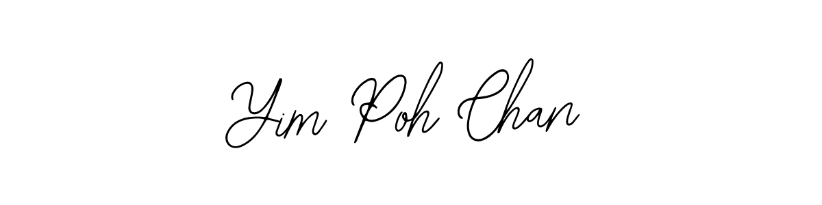 Bearetta-2O07w is a professional signature style that is perfect for those who want to add a touch of class to their signature. It is also a great choice for those who want to make their signature more unique. Get Yim Poh Chan name to fancy signature for free. Yim Poh Chan signature style 12 images and pictures png