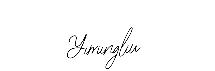 How to make Yimingliu signature? Bearetta-2O07w is a professional autograph style. Create handwritten signature for Yimingliu name. Yimingliu signature style 12 images and pictures png
