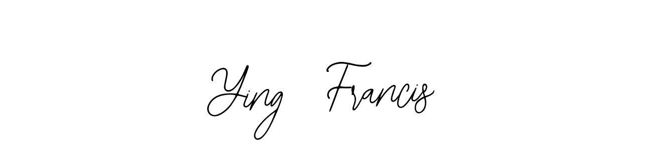 if you are searching for the best signature style for your name Ying  Francis. so please give up your signature search. here we have designed multiple signature styles  using Bearetta-2O07w. Ying  Francis signature style 12 images and pictures png