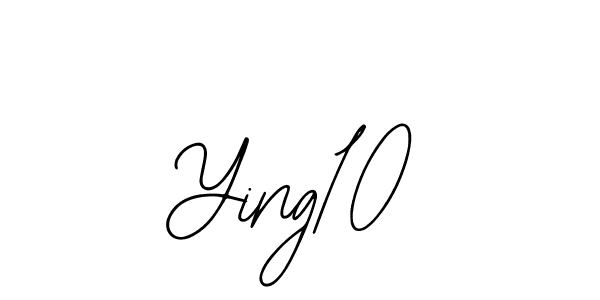 The best way (Bearetta-2O07w) to make a short signature is to pick only two or three words in your name. The name Ying10 include a total of six letters. For converting this name. Ying10 signature style 12 images and pictures png