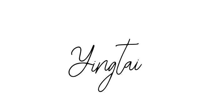 Design your own signature with our free online signature maker. With this signature software, you can create a handwritten (Bearetta-2O07w) signature for name Yingtai. Yingtai signature style 12 images and pictures png