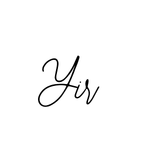 How to make Yir name signature. Use Bearetta-2O07w style for creating short signs online. This is the latest handwritten sign. Yir signature style 12 images and pictures png