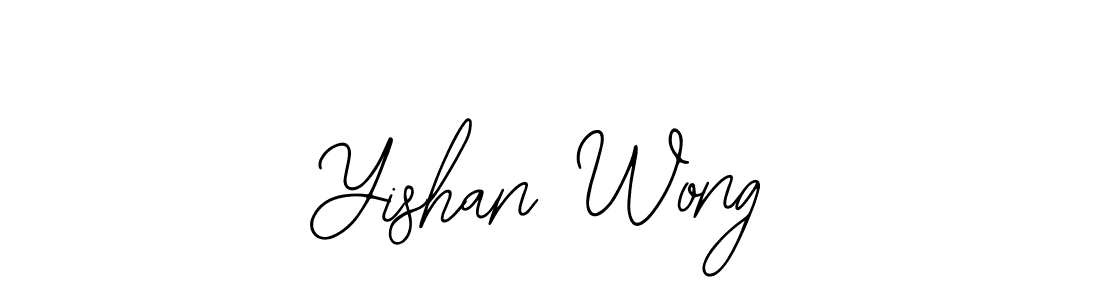 if you are searching for the best signature style for your name Yishan Wong. so please give up your signature search. here we have designed multiple signature styles  using Bearetta-2O07w. Yishan Wong signature style 12 images and pictures png