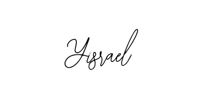 Design your own signature with our free online signature maker. With this signature software, you can create a handwritten (Bearetta-2O07w) signature for name Yisrael. Yisrael signature style 12 images and pictures png