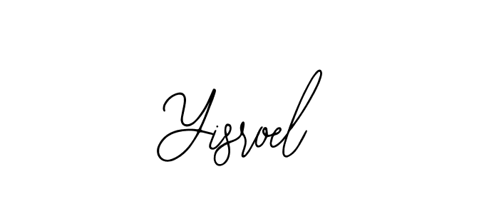 if you are searching for the best signature style for your name Yisroel. so please give up your signature search. here we have designed multiple signature styles  using Bearetta-2O07w. Yisroel signature style 12 images and pictures png