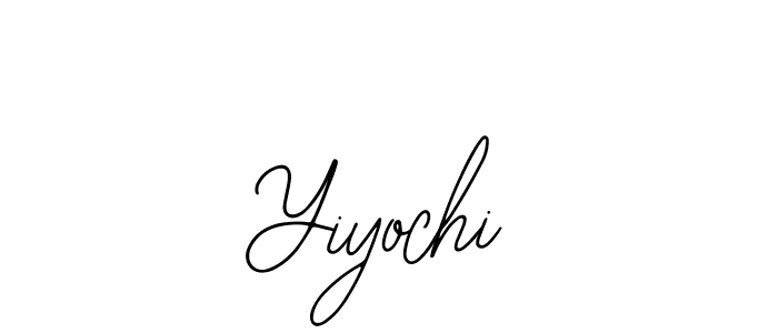 if you are searching for the best signature style for your name Yiyochi. so please give up your signature search. here we have designed multiple signature styles  using Bearetta-2O07w. Yiyochi signature style 12 images and pictures png