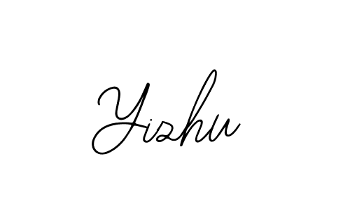 You should practise on your own different ways (Bearetta-2O07w) to write your name (Yizhu) in signature. don't let someone else do it for you. Yizhu signature style 12 images and pictures png