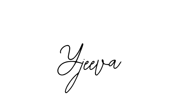 You should practise on your own different ways (Bearetta-2O07w) to write your name (Yjeeva) in signature. don't let someone else do it for you. Yjeeva signature style 12 images and pictures png