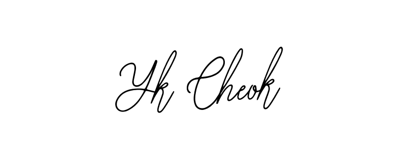 How to Draw Yk Cheok signature style? Bearetta-2O07w is a latest design signature styles for name Yk Cheok. Yk Cheok signature style 12 images and pictures png
