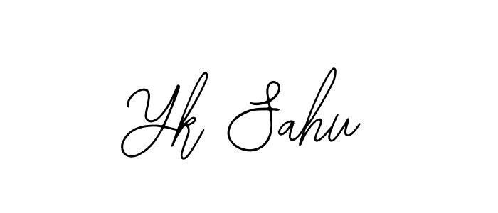 Yk Sahu stylish signature style. Best Handwritten Sign (Bearetta-2O07w) for my name. Handwritten Signature Collection Ideas for my name Yk Sahu. Yk Sahu signature style 12 images and pictures png
