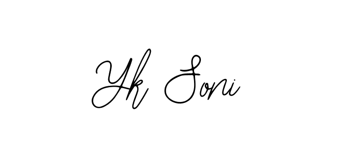Also You can easily find your signature by using the search form. We will create Yk Soni name handwritten signature images for you free of cost using Bearetta-2O07w sign style. Yk Soni signature style 12 images and pictures png