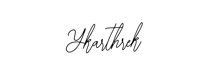 Use a signature maker to create a handwritten signature online. With this signature software, you can design (Bearetta-2O07w) your own signature for name Ykarthrek. Ykarthrek signature style 12 images and pictures png