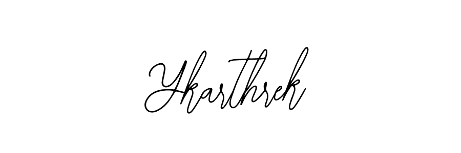 Use a signature maker to create a handwritten signature online. With this signature software, you can design (Bearetta-2O07w) your own signature for name Ykarthrek. Ykarthrek signature style 12 images and pictures png