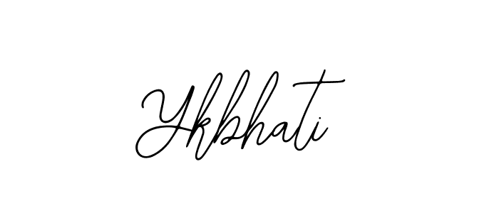 Design your own signature with our free online signature maker. With this signature software, you can create a handwritten (Bearetta-2O07w) signature for name Ykbhati. Ykbhati signature style 12 images and pictures png