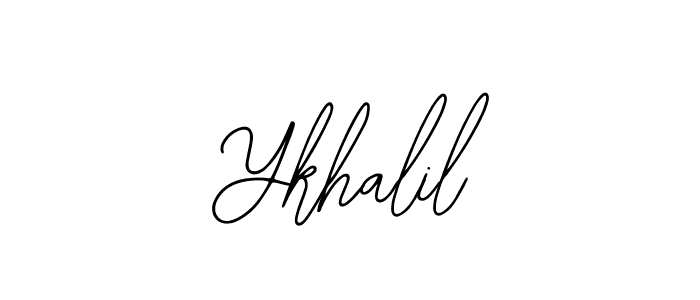 How to make Ykhalil signature? Bearetta-2O07w is a professional autograph style. Create handwritten signature for Ykhalil name. Ykhalil signature style 12 images and pictures png