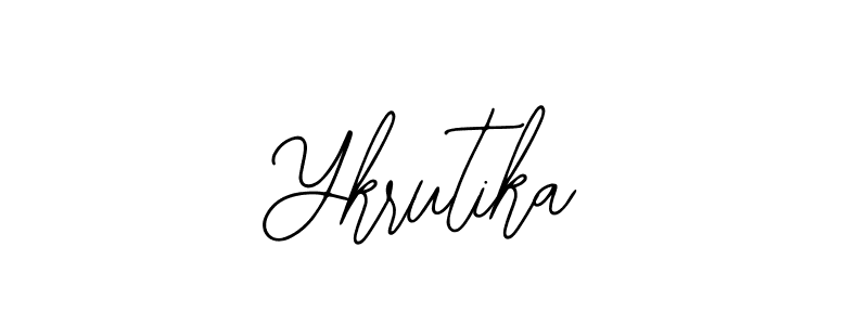 Bearetta-2O07w is a professional signature style that is perfect for those who want to add a touch of class to their signature. It is also a great choice for those who want to make their signature more unique. Get Ykrutika name to fancy signature for free. Ykrutika signature style 12 images and pictures png